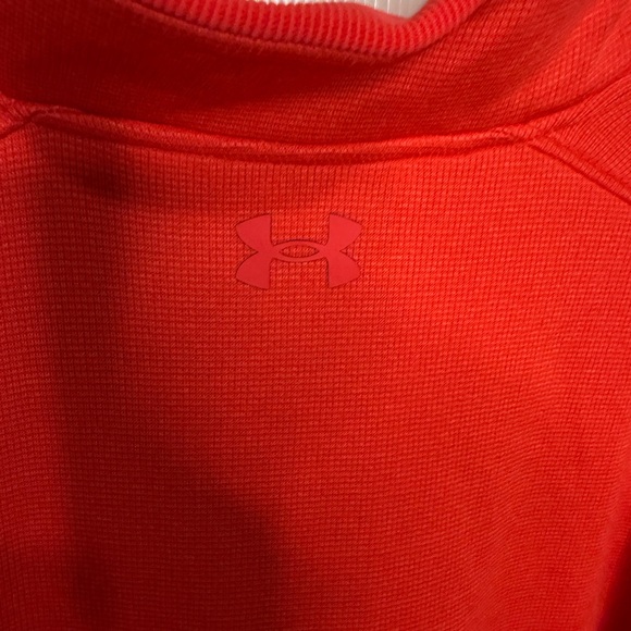 Under Armour Men's 1/4 Zip Up Red Golf Coldgear Loose Fit Pullover Size XL STORM - Picture 3 of 9